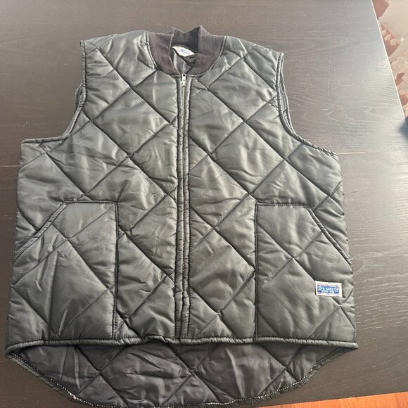 Big Smith Other - Vintage Mens Big Smith Black Quilted Biker Moto Vest Size Large